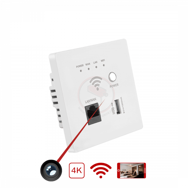 Prise Routeur Wifi Caméra Espion 4k Wifi