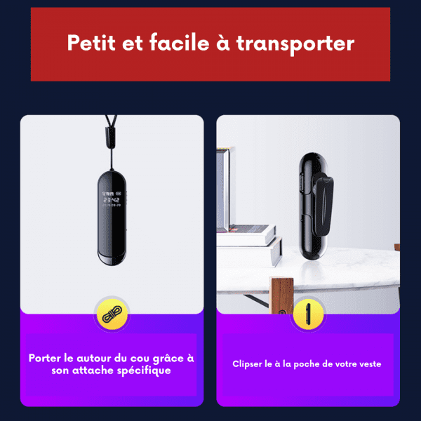 Mini Enregistreur vocal et caméra Espion Full HD 32go