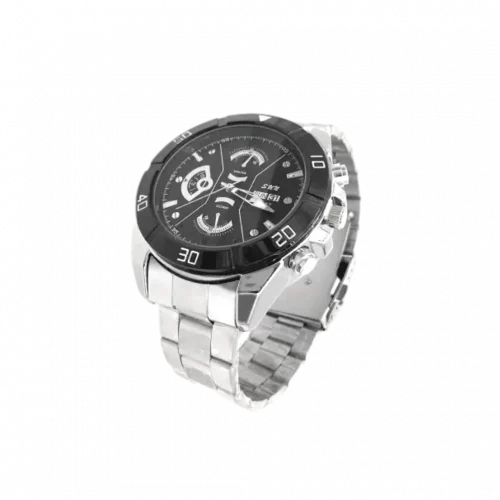 Montre Caméra en métal gris