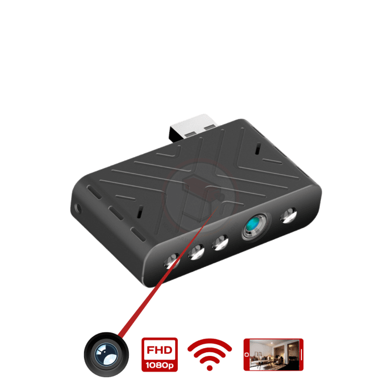 Mini caméra espion USB Full HD Wifi compact
