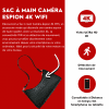Sac à main Caméra Espion 4k Wifi
